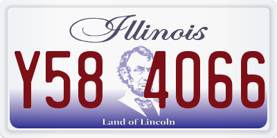 IL license plate Y584066