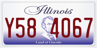 IL license plate Y584067
