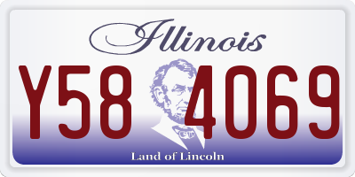 IL license plate Y584069