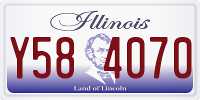 IL license plate Y584070