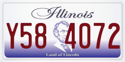 IL license plate Y584072