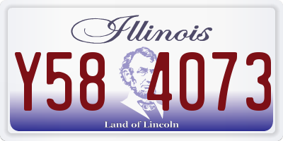 IL license plate Y584073