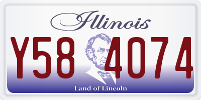 IL license plate Y584074