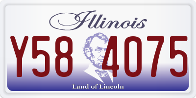IL license plate Y584075