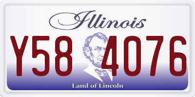 IL license plate Y584076