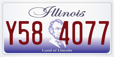 IL license plate Y584077