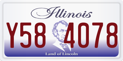 IL license plate Y584078