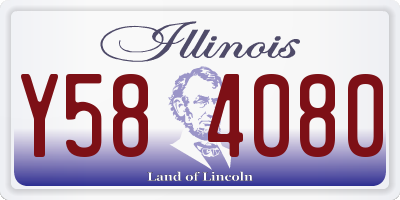 IL license plate Y584080