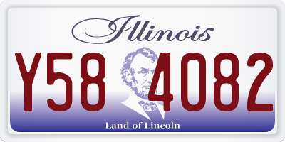 IL license plate Y584082
