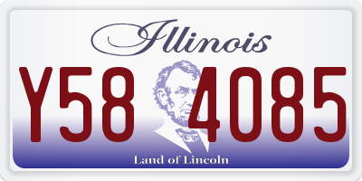 IL license plate Y584085