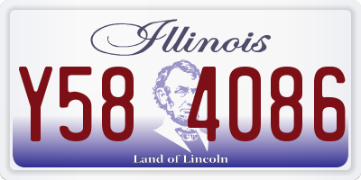 IL license plate Y584086