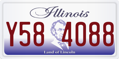 IL license plate Y584088