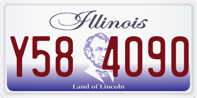 IL license plate Y584090