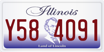 IL license plate Y584091