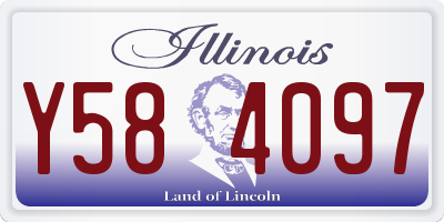 IL license plate Y584097