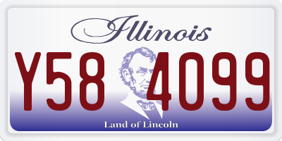 IL license plate Y584099