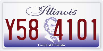 IL license plate Y584101