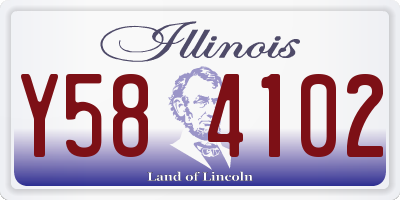 IL license plate Y584102