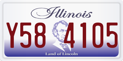 IL license plate Y584105