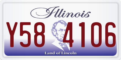IL license plate Y584106