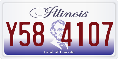 IL license plate Y584107