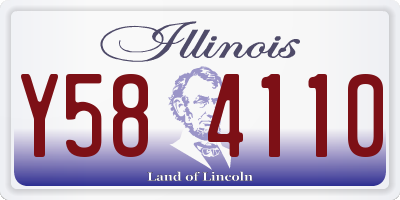 IL license plate Y584110