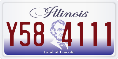 IL license plate Y584111