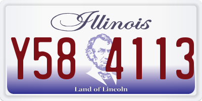 IL license plate Y584113