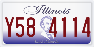 IL license plate Y584114