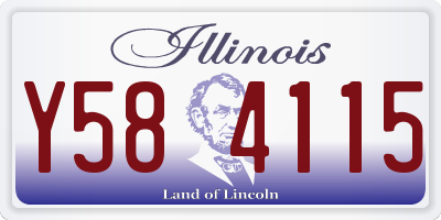 IL license plate Y584115