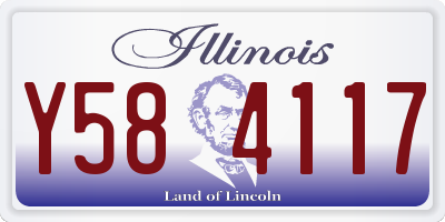 IL license plate Y584117