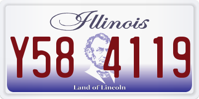 IL license plate Y584119