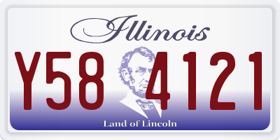 IL license plate Y584121