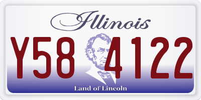 IL license plate Y584122