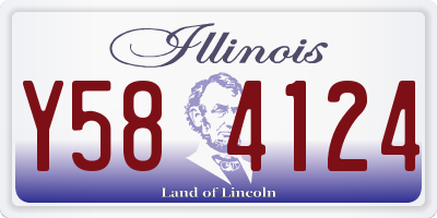 IL license plate Y584124