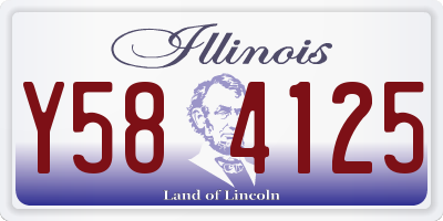 IL license plate Y584125
