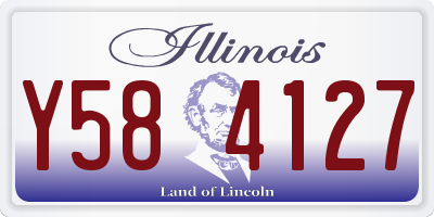 IL license plate Y584127