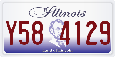 IL license plate Y584129