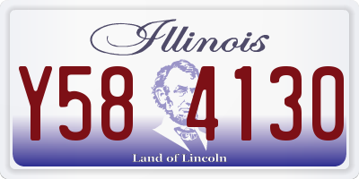 IL license plate Y584130