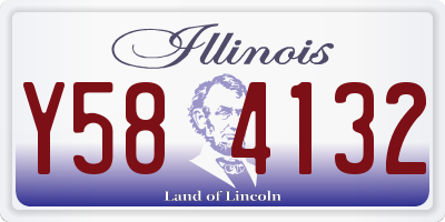 IL license plate Y584132