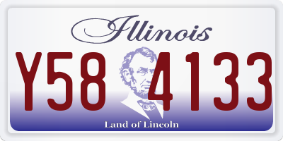 IL license plate Y584133