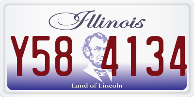 IL license plate Y584134