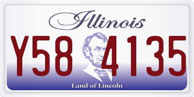 IL license plate Y584135
