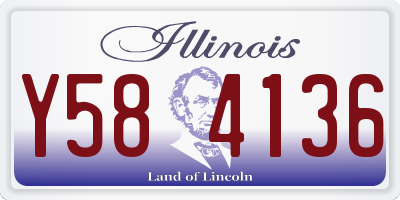 IL license plate Y584136