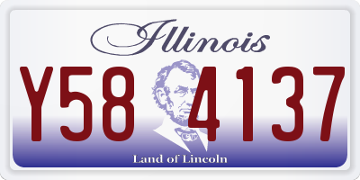 IL license plate Y584137