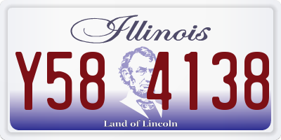 IL license plate Y584138