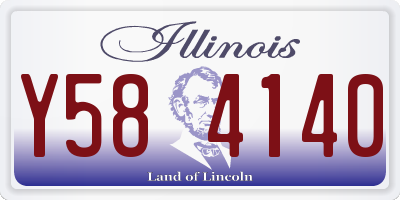 IL license plate Y584140