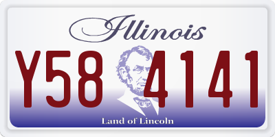 IL license plate Y584141