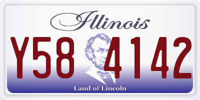 IL license plate Y584142