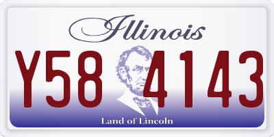 IL license plate Y584143